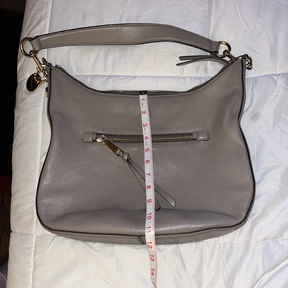 Marc Jacobs Brown Leather Shoulder Bag with Gold Accents